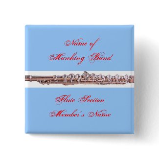 Marching Band Buttons ~ Flute button