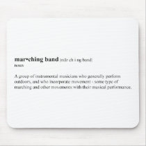 Marching Band Definition mousepads