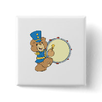 Marching Band Drummer Bear buttons by doonidesigns Marching Band Drummer Bear buttons