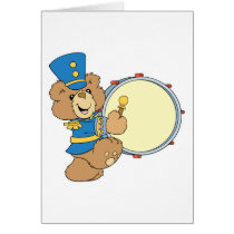 Marching Band Drummer Bear cards by doonidesigns Marching Band Drummer Bear cards