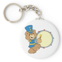 Marching Band Drummer Bear Key Chain