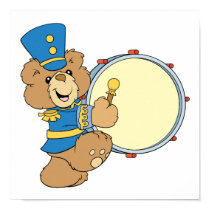 Marching Band Drummer Bear posters by doonidesigns Marching Band Drummer Bear posters