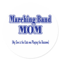 Marching Band Mom/ Bassoon stickers