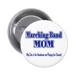 Marching Band Mom/ Clarinet Pinback Button