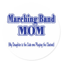 Marching Band Mom/ Clarinet Sticker