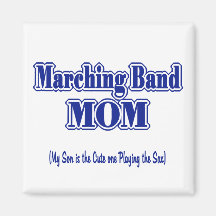 Marching Band Mom/ Saxophone Magnet