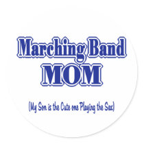 Marching Band Mom/ Saxophone stickers by hamitup Marching Band Mom/ Saxophone stickers