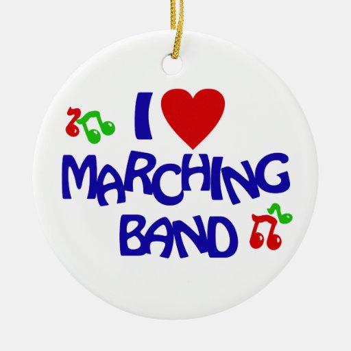 marching band photo double sided ceramic round christmas marching band christmas ornaments