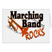 Marching Band Rocks Greeting Cards
