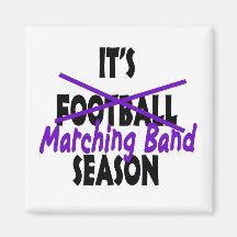 Marching Band Season/ Purple Refrigerator Magnet