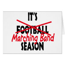 Marching Band Season / Red Greeting Card