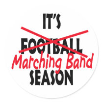 Marching Band Season / Red Stickers
