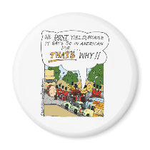 Marching Band Yields Funny Offbeat Cartoon Gifts Magnets