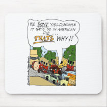 Marching Band Yields Funny Offbeat Cartoon Gifts Mouse Pads