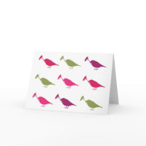 Marching Birds Greeting Card