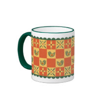 Marching Birds Mug Green