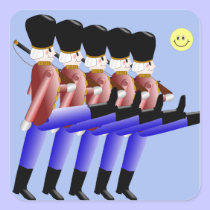 Marching Toy Soldiers Sticker stickers