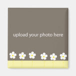 Marco de la foto de la flor de Personalizable Iman Para Frigorífico