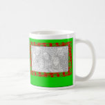 Marco de la foto del navidad taza de café