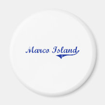 Marco Island Florida Classic Design Refrigerator Magnet