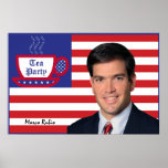 Marco Rubio & The Tea Party Flag Print
