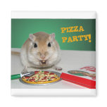 Marco the Gerbil's Pizza Party Magnet