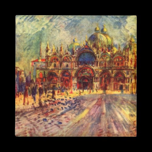 Marcus place in Venice by Pierre Renoir Magnet
