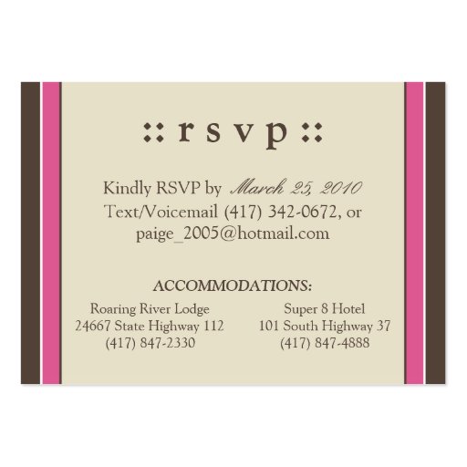 ::mardeanna:: Simply Elegant 3.50x2.5" RSVP Card Business Card (front side)