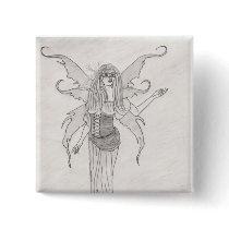 Mardi #1 Graphite Faery Button