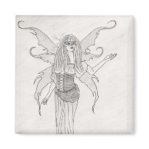 Mardi #1 Graphite Faery Magnet