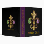 Mardi Fleur de Gras 3 Ring Binder