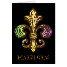 Mardi Fleur de Gras Card