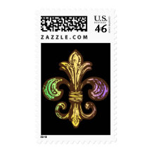 Mardi Fleur de Gras Stamps