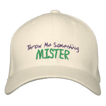MARDI GRAS 2009 Throw Me Something MISTER HAT embroidered hats by sexyshirts2 MARDI GRAS 2009 Throw Me Something MISTER HAT embroidered hats
