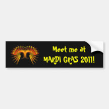 Mardi Gras 2011 Bumper Sticker