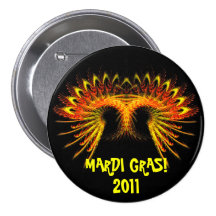 Mardi Gras 2011 Button