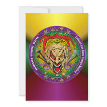 Mardi Gras 2011 Joker-V-3 Custom Invites