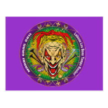 Mardi Gras 2011 Joker-V-3 Postcards