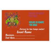 Mardi Gras 5.5" x 8.5" Landscape Please View Notes Flyer Design