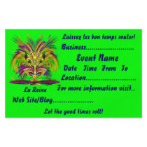 Mardi Gras 5.5" x 8.5" Landscape Please View Notes Flyer Design