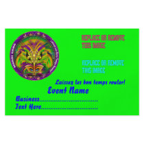 Mardi Gras 5.5" x 8.5" Please View Notes Flyer Design