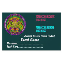 Mardi Gras 5.5" x 8.5" Please View Notes Flyer Design