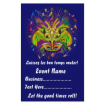 Mardi Gras 5.5" x 8.5"  Portrait Please View Notes Personalized Flyer