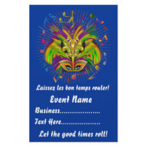 Mardi Gras 5.5" x 8.5"  Portrait Please View Notes Personalized Flyer