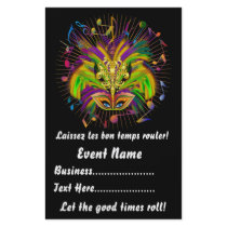 Mardi Gras 5.5" x 8.5"  Portrait Please View Notes Full Color Flyer