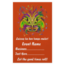 Mardi Gras 5.5" x 8.5"  Portrait Please View Notes Full Color Flyer
