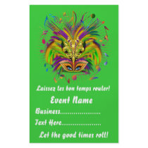 Mardi Gras 5.5" x 8.5"  Portrait Please View Notes Flyer Design