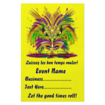 Mardi Gras 5.5" x 8.5"  Portrait Please View Notes Personalized Flyer