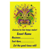 Mardi Gras 5.5" x 8.5"  Portrait Please View Notes Flyer Design