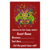 Mardi Gras 5.5" x 8.5"  Portrait Please View Notes Flyer Design
